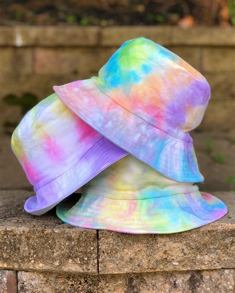 tie dye bucket hats